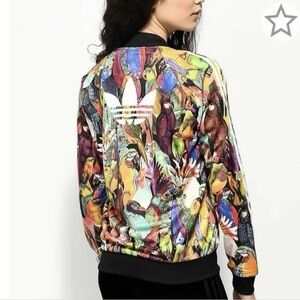 Adidas X Farm Rio Passaredo Trefoil Tropical Bird Jacket Superstar size XS
